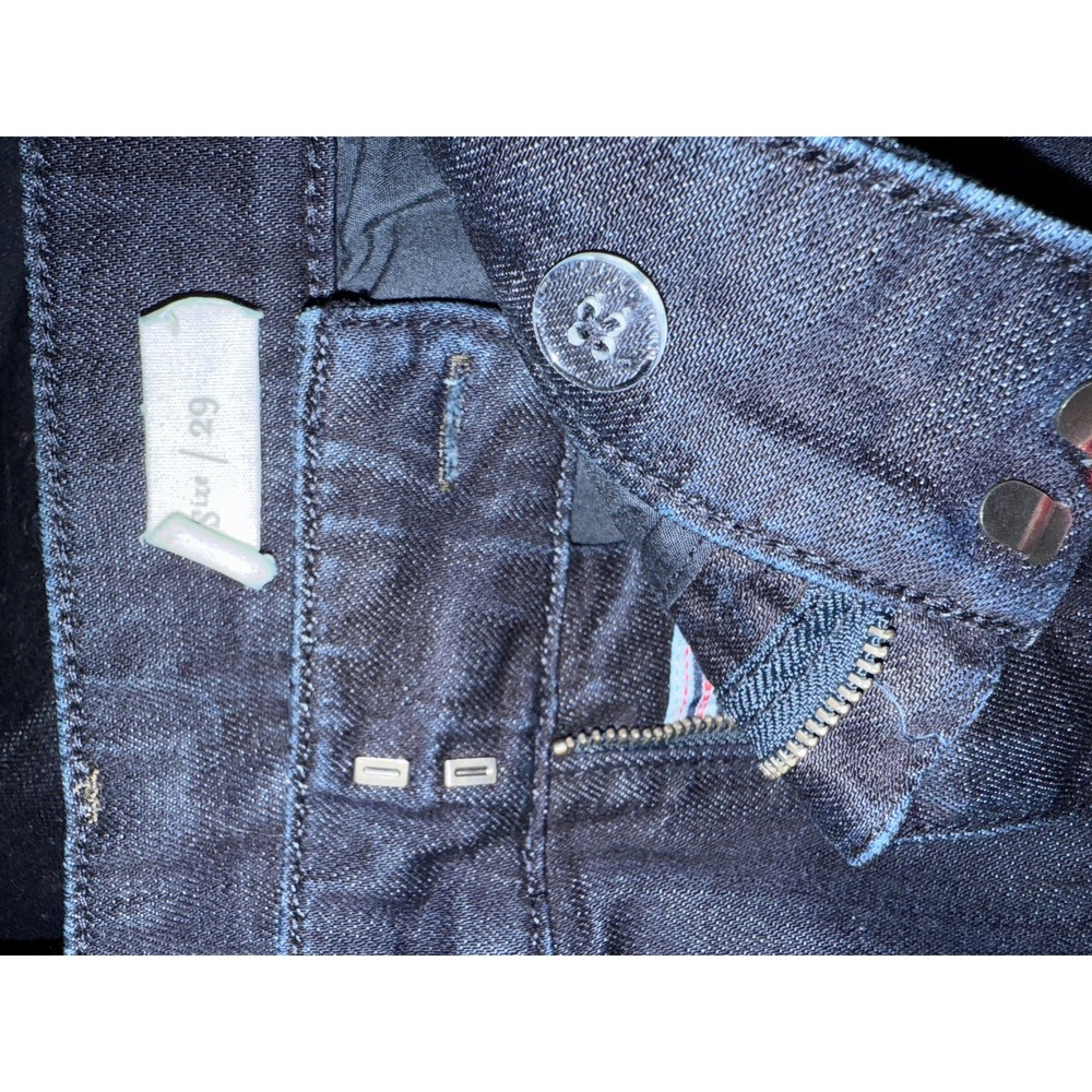 Pilcro and the Letterpress High Rise Flare Jeans Dark Indigo Blue Size 29 - Picture 6 of 12